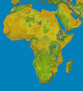 Free Africa Map illustration and picture